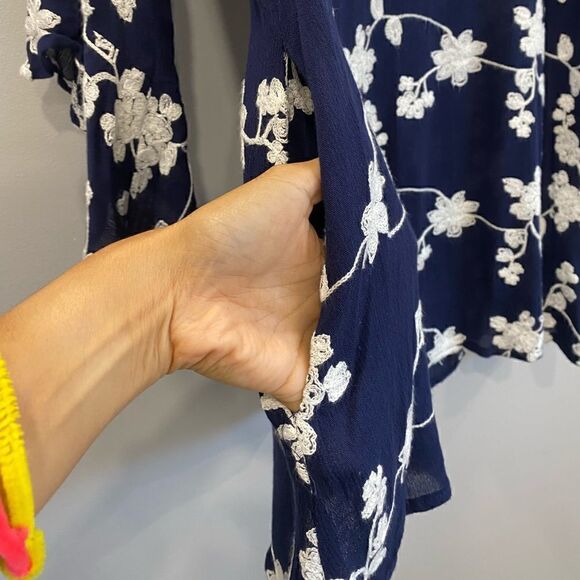 Altar'd State Floral Embroidered Bell Sleeves Dress - Picture 9 of 10